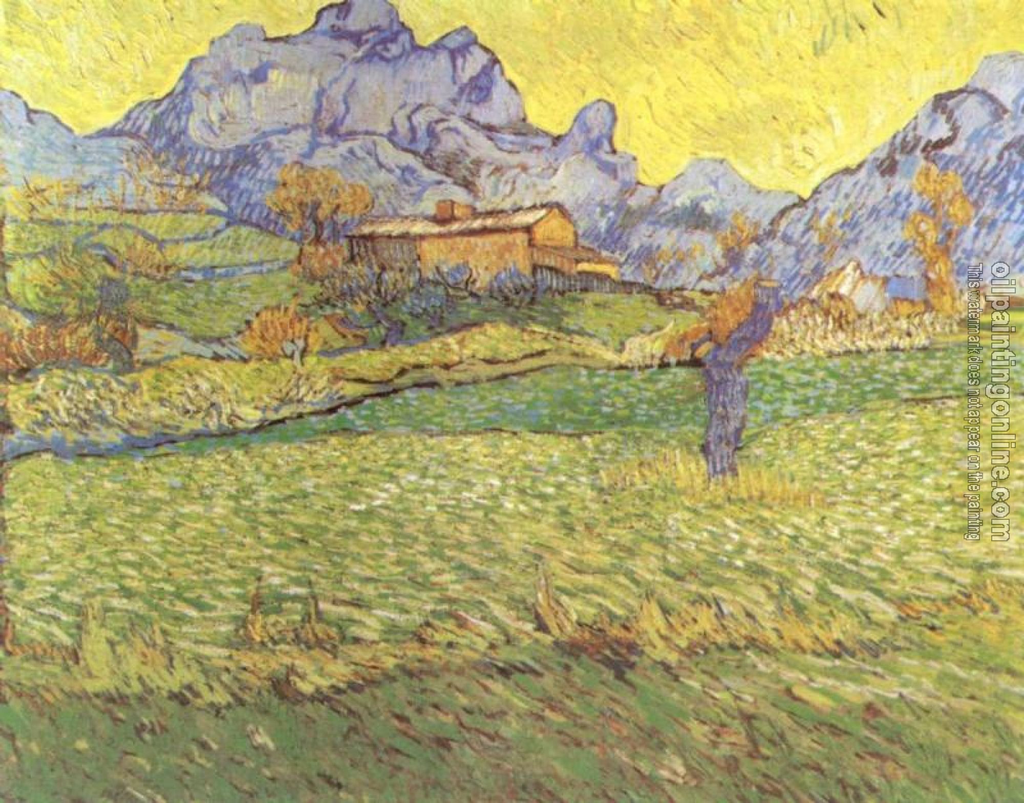 Gogh, Vincent van - A Meadow in the Mountains, Le Mas de Saint-Paul